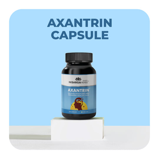 Axantrin Capsule - Ayurvedic supplement to relieve headaches and promote scalp and hair health