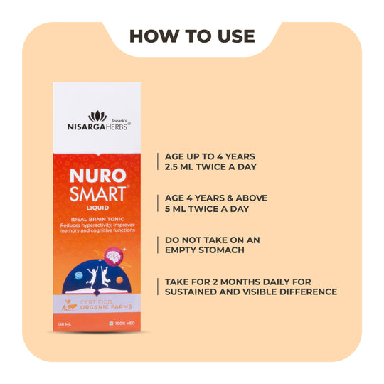 Nurosmart Syrup - Ayurvedic Brain Syrup for Kids How to use