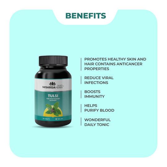 Tulsi Tablet - Daily tonic to improve respiration and boost immunity