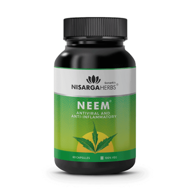 US patented ayurvedic medicine- neem capsules for improving immunity, reduce viral infections and for soft and glowing skin. acts as a natural blood purifier.