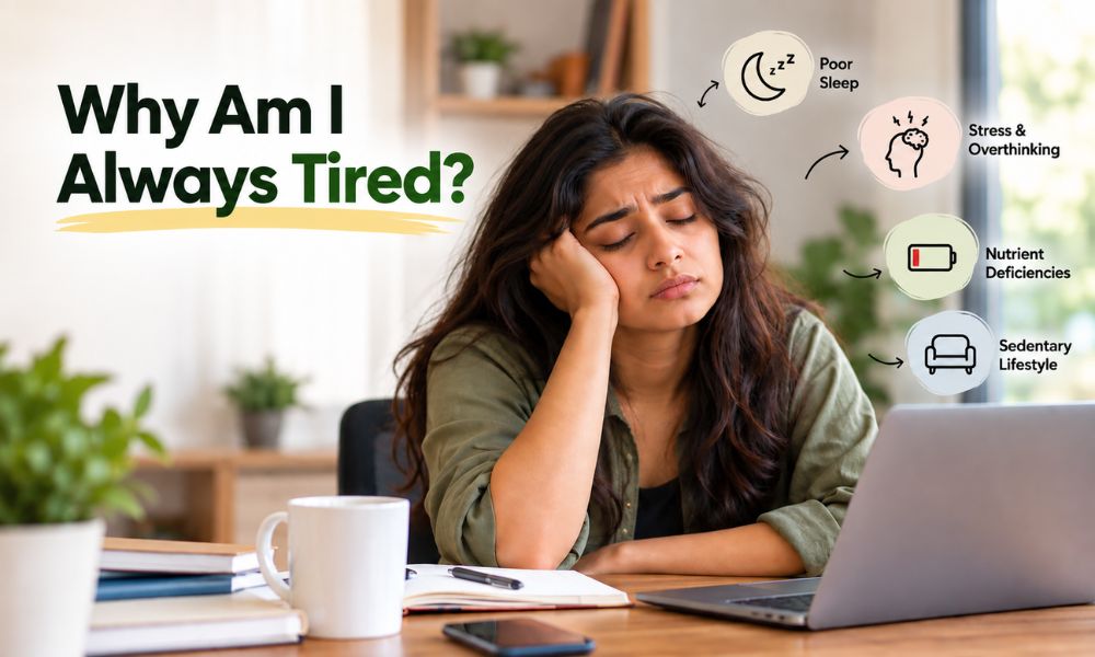 Why Am I Always Tired? Common Causes, Symptoms & Ways to Improve Energy