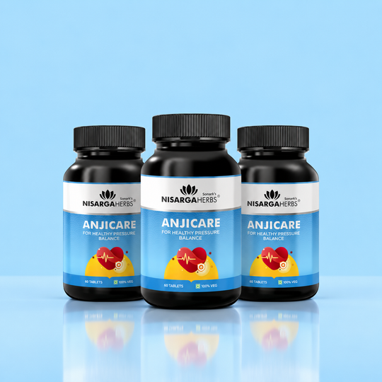 Anjicare ~ Pack Of 3 -  Ayurvedic tablets designed to regulate and maintain healthy blood pressure levels naturally