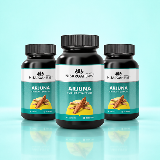 Arjuna Tablet  ~ Pack Of 3 - Good for heart, hypertension and reducing stress
