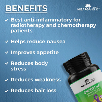 benefits of oncoplus capsules for quality of life improvmeent in cancer patients to help reduce hair loss, reduce nausea, improve appetite, reduce weightloss and weakness