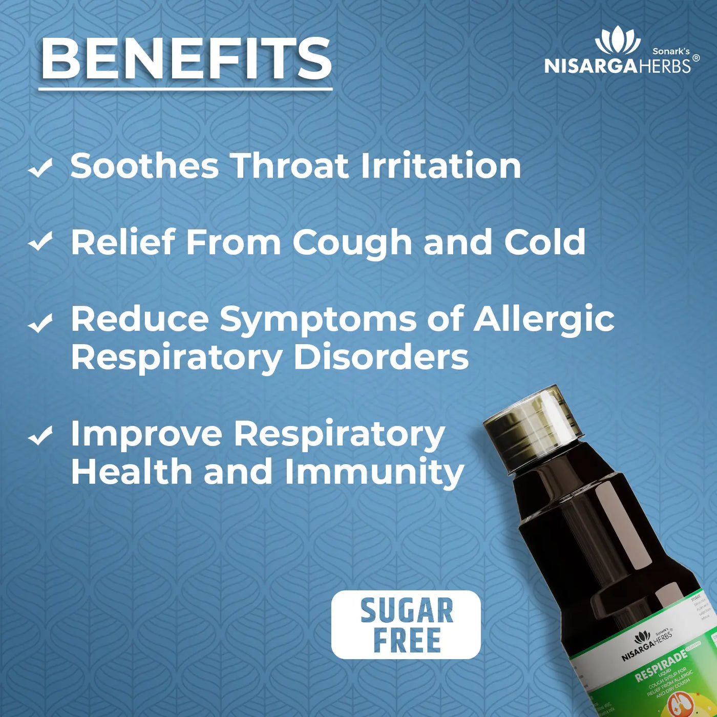 Respirade Cough Syrup - Scientifically formulated solution for providing fast relief from cough and cold symptoms