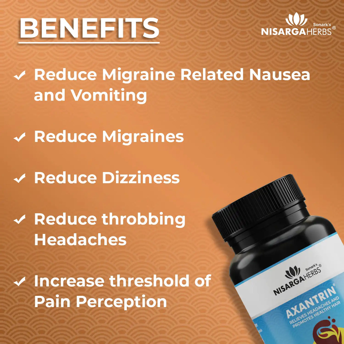 ayurvedic medicine for reducing recurring migraines, headaches, dizziness and improves hair volume and thickness. 