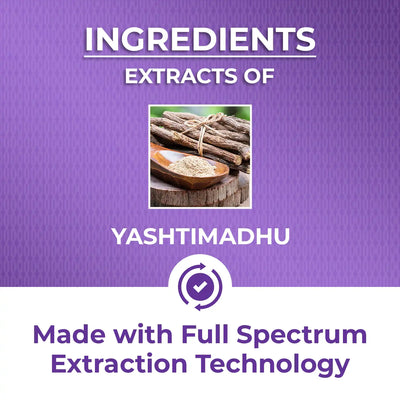made with potent ayurvedic extracts of licorice