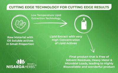 cutting edge lipid extraction technology for concentrated ayurvedic extracts for a concentrated and potent active dose of natural ingredients