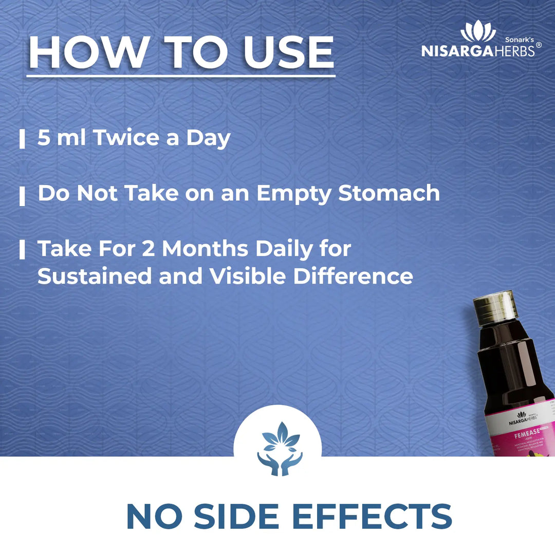 How to use Nisarga herbs Femease