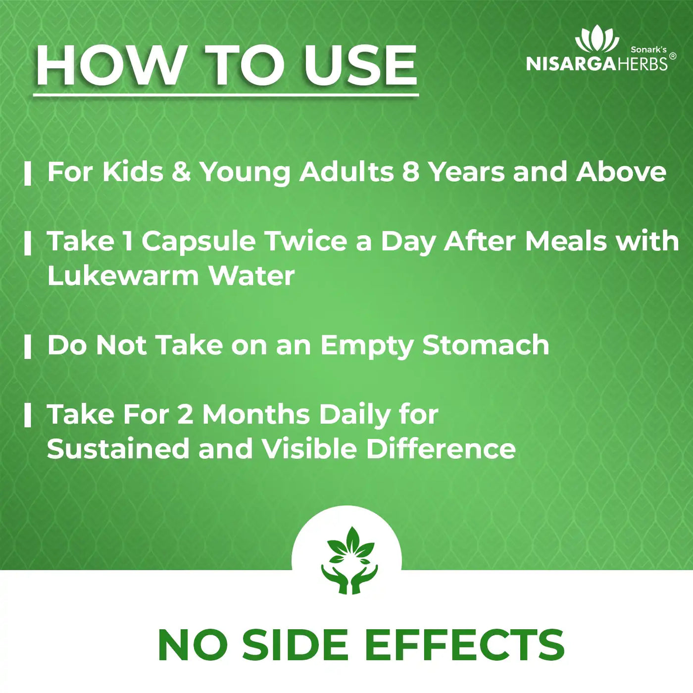 Daily use instructions for nurosmart capsules for great results 