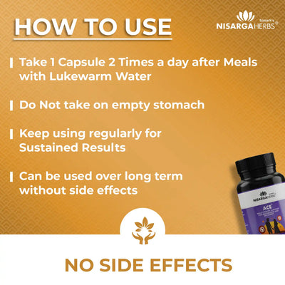 daily dosage regime for Ace product and instructions for use