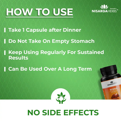 Daily use instructions for nisha capsules for great results 
