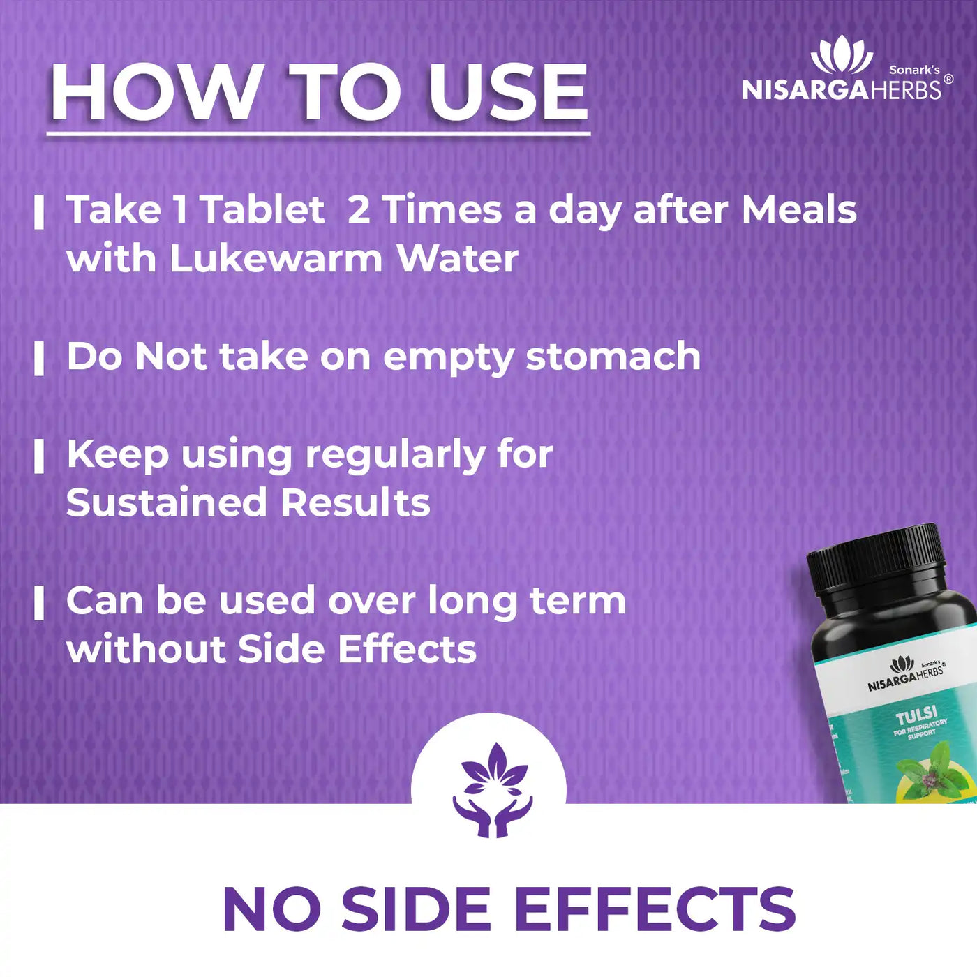 Daily use instructions for tulsi tablet for great results 
