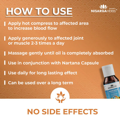 How to use Nisarga herbs Nartana Massage oil