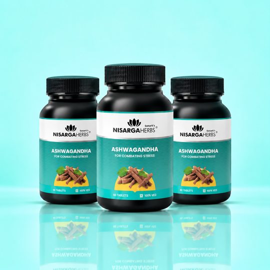 Ashwagandha Tablet ~ Pack Of 3 - Reduces stress, supports strength and muscle building