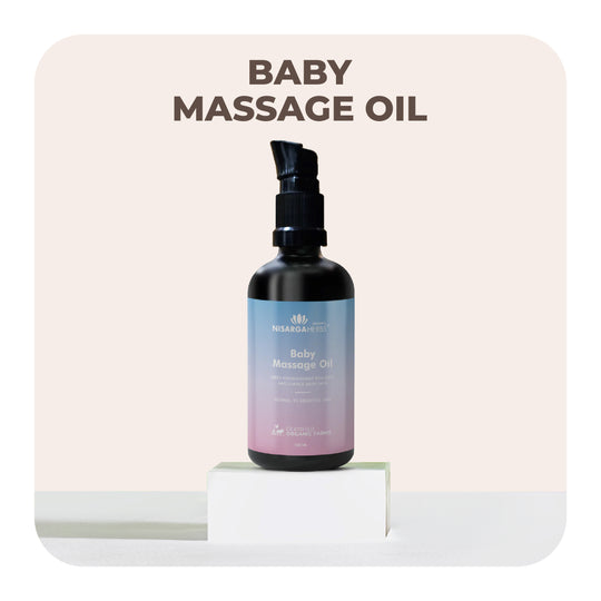 Nisarga Herbs Baby Massage Oil - Deep nourishment for soft, supple skin