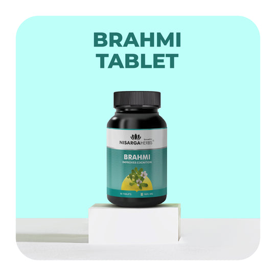 Brahmi Tablet - Potent brain tonic to help reduce stress