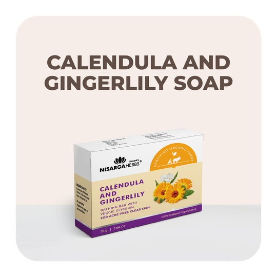 Calendula & Gingerlily Soap - Deep cleansing action for acne-free skin