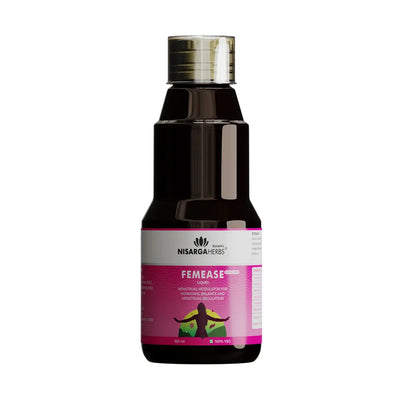 FemEase Syrup - Ayurvedic remedy for menstrual relief, hormonal balance and easing PMS symptoms