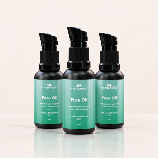 Nisarga Herbs Face Oil ~ Pack Of 3 - A go-to product for hydration and repair