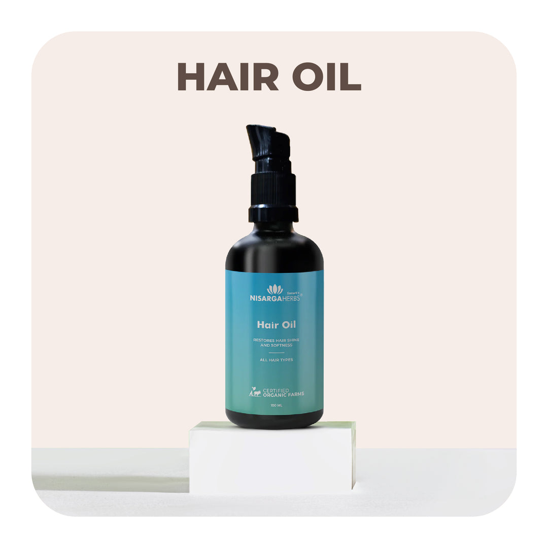 Hair Oil (100 ml) - Ayurvedic oil that treats major hair issues including hair fall, premature greying, dandruff etc