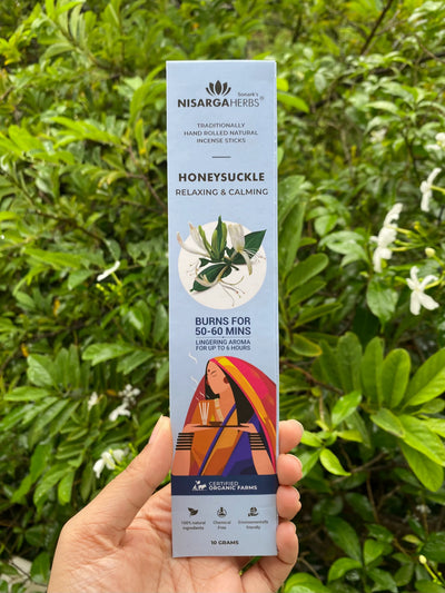 Honeysuckle Incense Sticks - Natural Honeysuckle incense sticks for stress, anxiety, low mood, and lack of relaxation
