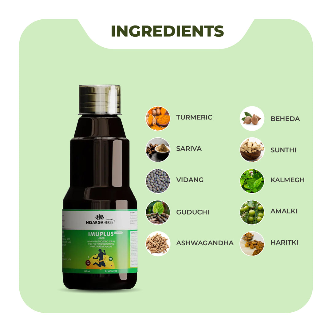 Imuplus Syrup - Ayurvedic syrup for boosting immunity and combating infections
