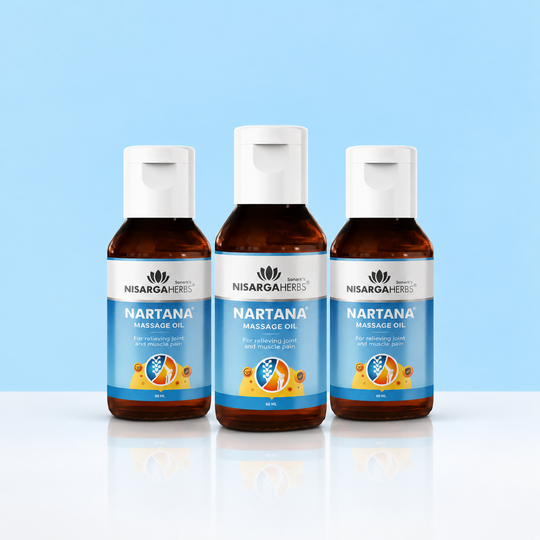 Nartana Oil ~ Pack Of 3 -  Ayurvedic Massage Oil for Joint & Muscle Pain Relief