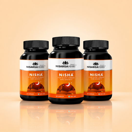 Nisha ~ Pack Of 3 - Ayurvedic capsules to improve sleep and promote a calm mind