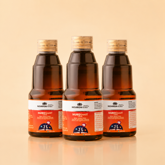 Nurosmart Syrup ~ Pack Of 3 - Ayurvedic Brain Syrup for Kids