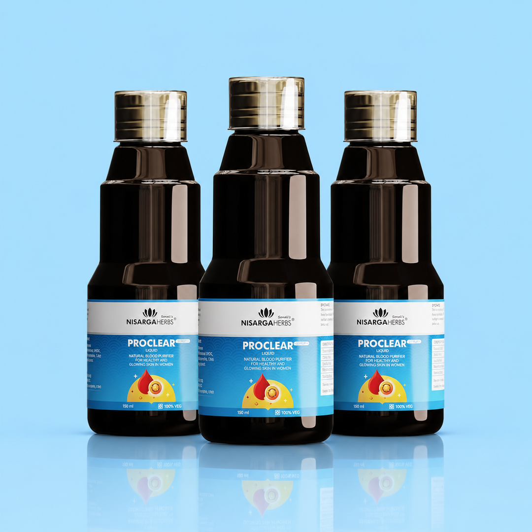 Proclear Syrup ~ Pack Of 3 - An Ayurvedic blood purifier for healthy and glowing skin in women