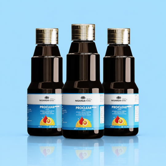 Proclear Syrup ~ Pack Of 3 - An Ayurvedic blood purifier for healthy and glowing skin in women