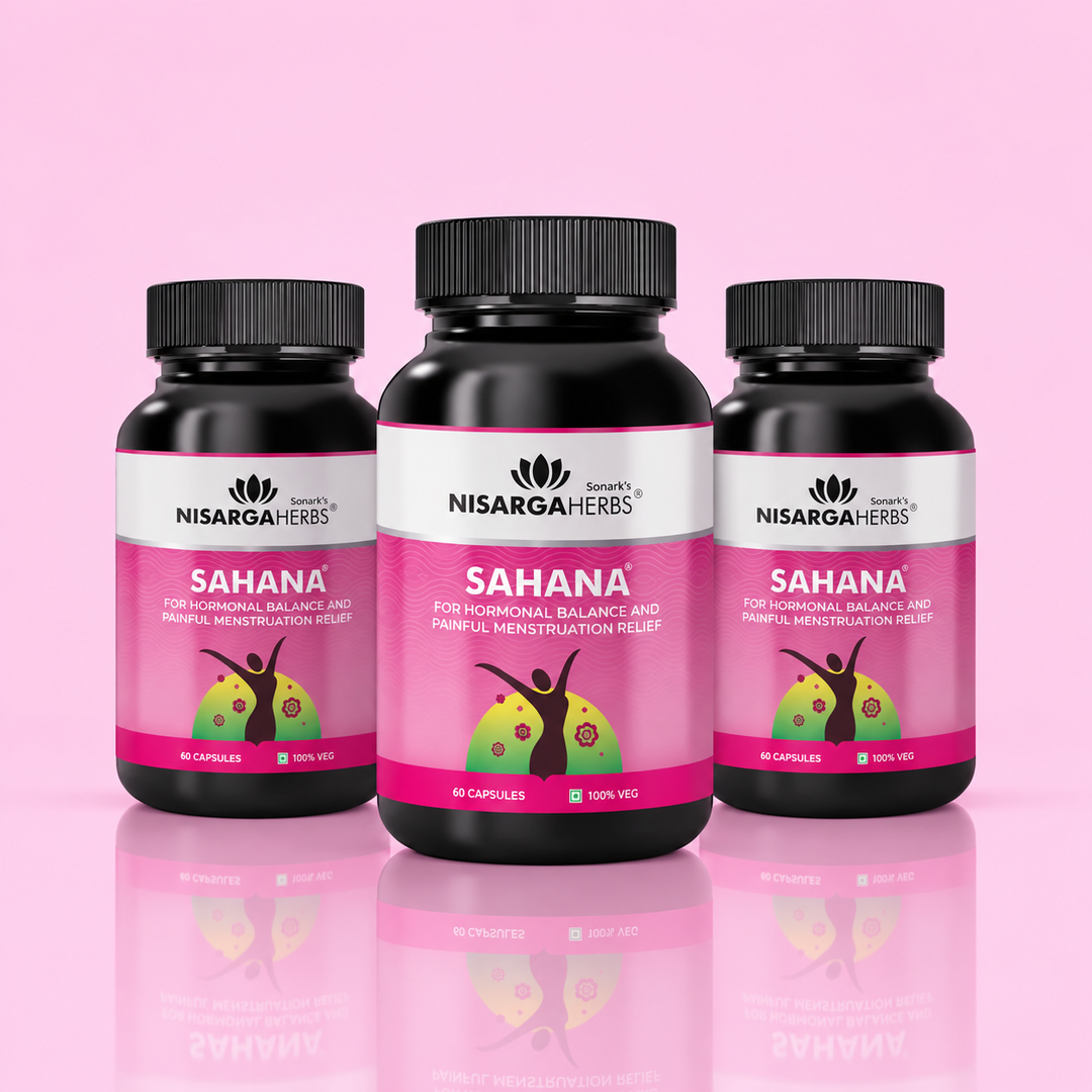 Sahana ~ Pack Of 3 - Ayurvedic supplement for menstrual support and hormonal balance