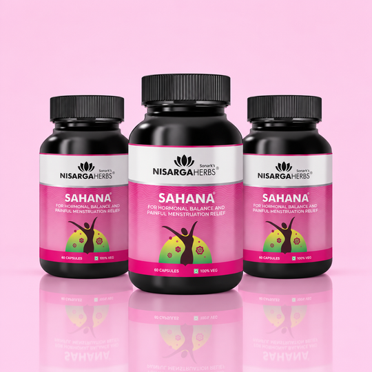 Sahana ~ Pack Of 3 - Ayurvedic supplement for menstrual support and hormonal balance