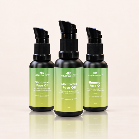 Shatavari Face Oil ~ Pack Of 3 - Ayurvedic facial oil for healthier, younger-looking skin