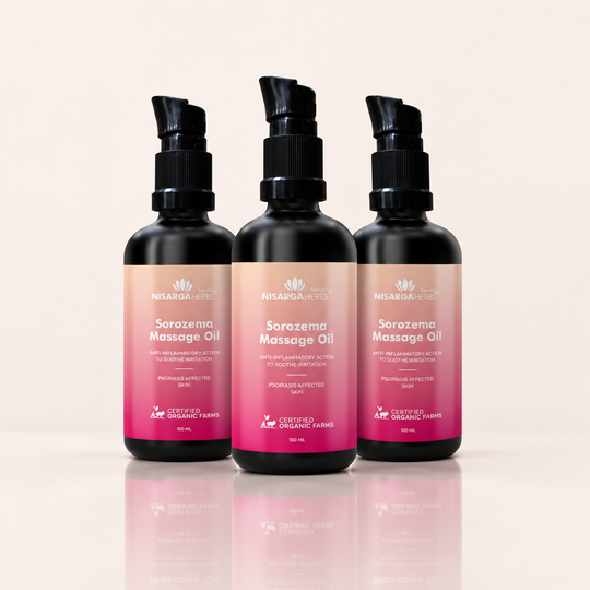 Sorozema Oil ~ Pack Of 3 - Soothe, Heal & Restore Naturally with Doctor-Recommended Ayurvedic Oil for Psoriasis