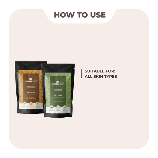 Suvrakranti Utane (Face & Body Scrub Duo) - Get healthy and glowy skin naturally