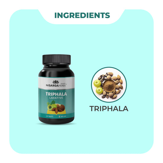 Triphala Tablet - Natural laxative for bowel wellness, excellent for great skin