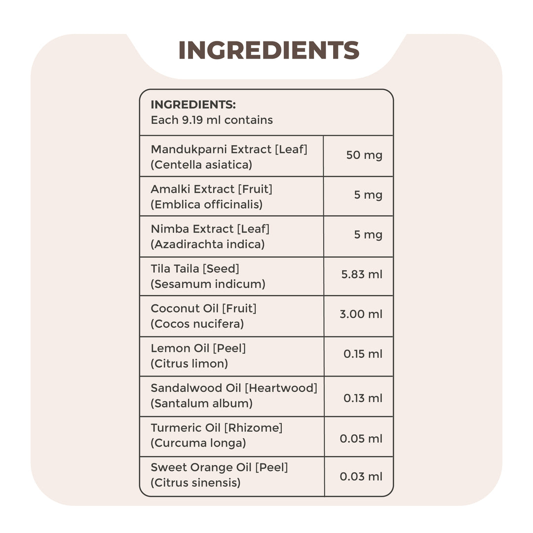 Nisarga Herbs Turmeric Sweet Orange Body Oil - Rejuvenative, non-sticky formula to help skin look its best