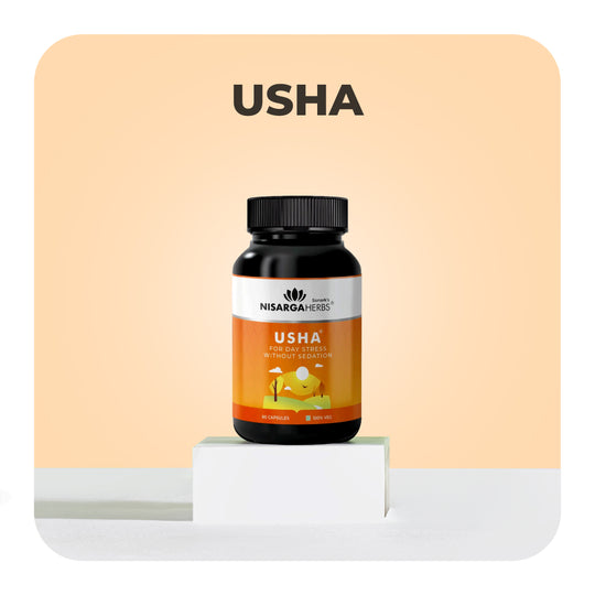 Usha - Ayurvedic capsules for reducing daily stress and brain fog