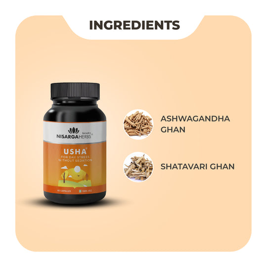 Usha - Ayurvedic capsules for reducing daily stress and brain fog