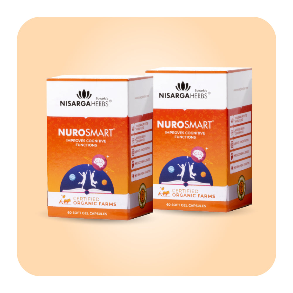 Nurosmart Capsule - Ayurvedic brain supplement for strengthening memory, focus & attention
