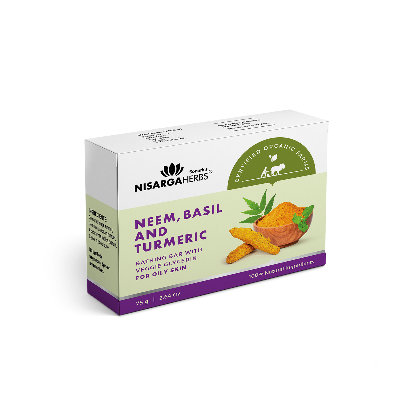 Nisarga herbs - Neem, Basil and Turmeric