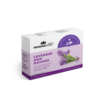 Nisarga herbs - Lavender and Davana Bathing Bar