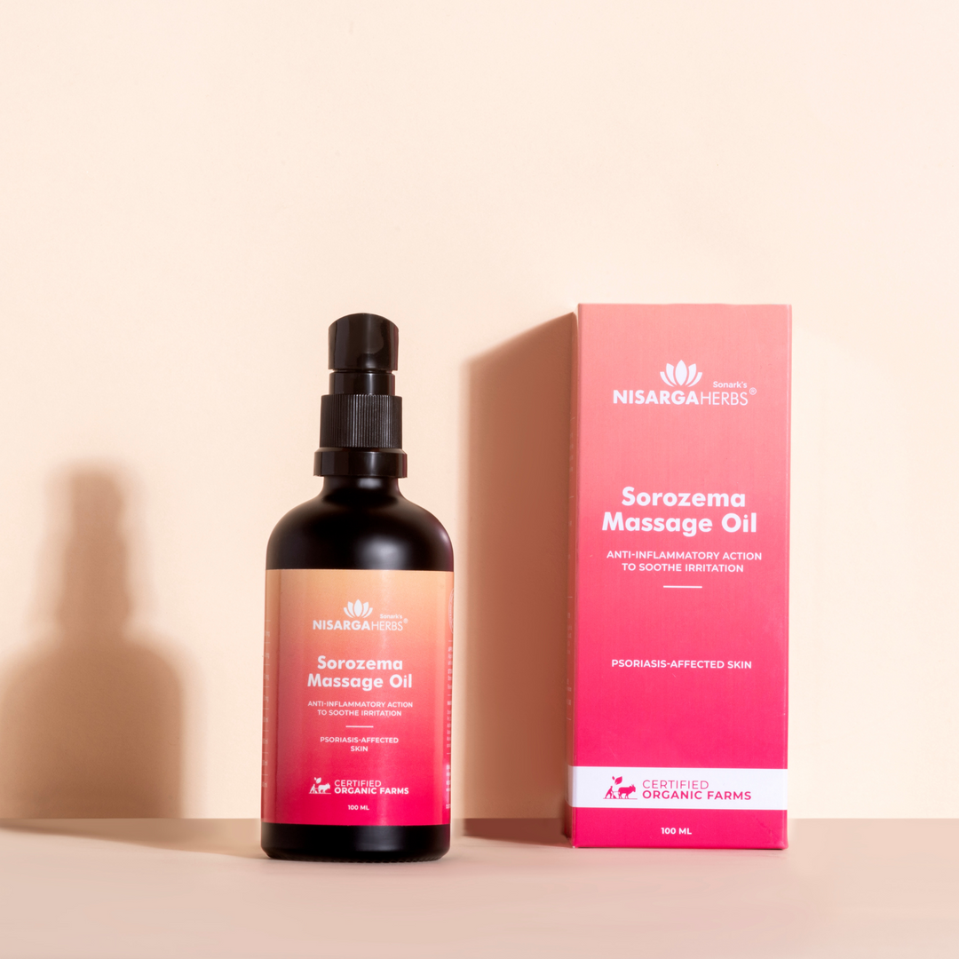 Sorozema Massage Oil - Soothe, Heal & Restore Naturally with Doctor-Recommended Ayurvedic Oil for Psoriasis