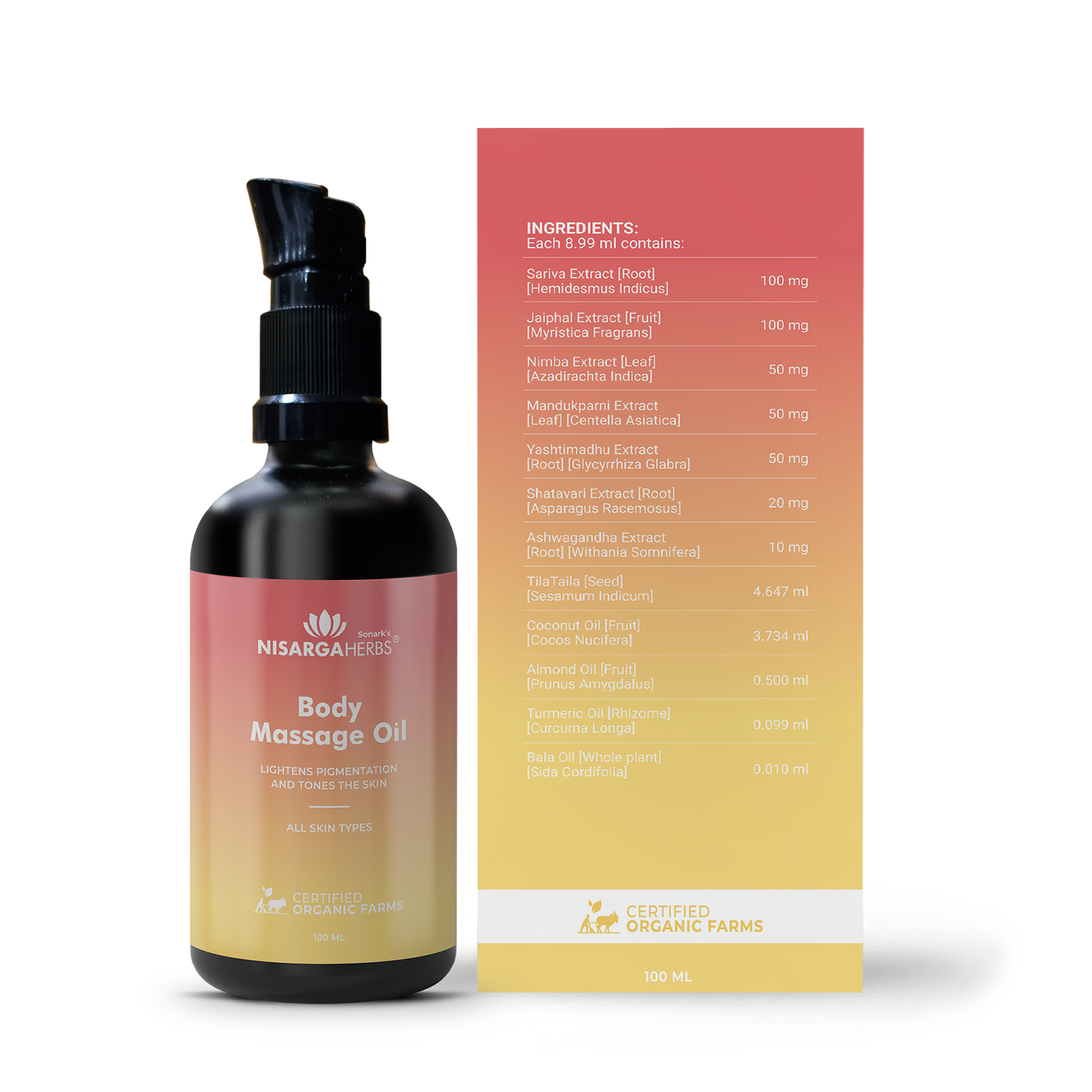 Nisarga Herbs Body Massage Oil - Picture 3