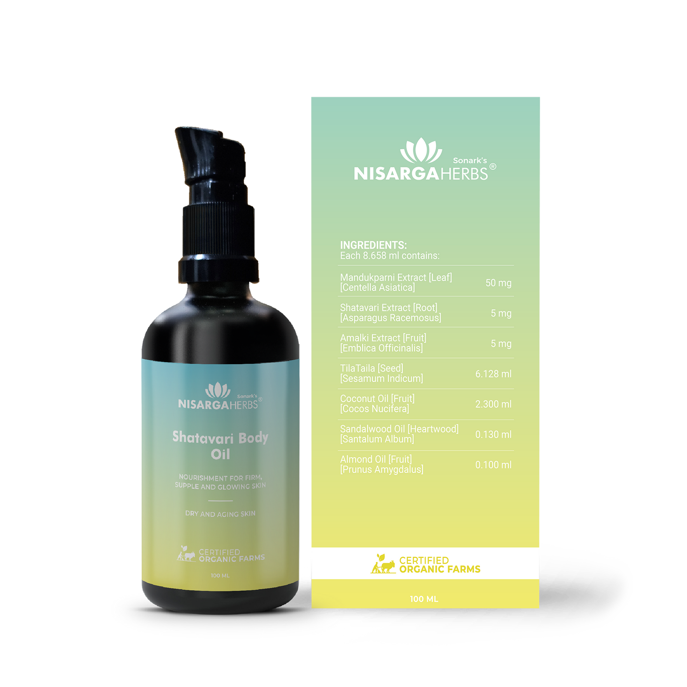 Shatavari Body Oil - Ayurvedic body oil for intense hydration and rejuvenation