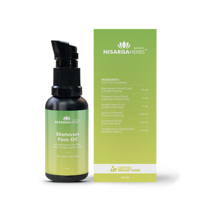 Shatavari Face Oil - Ayurvedic facial oil for healthier, younger-looking skin