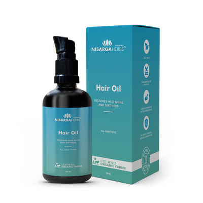 Nisarga herbs - Hair oil - Front box