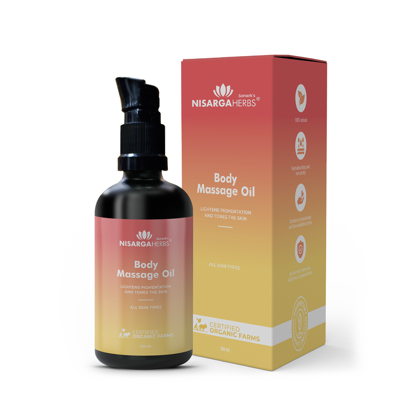 Nisarga Herbs Body Massage Oil - Picture 2